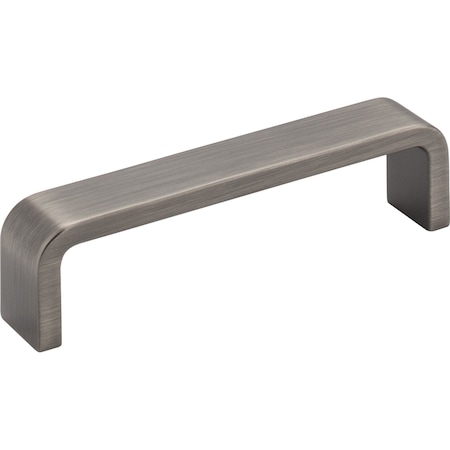 Elements 4" Center-to-Center Brushed Pewter Square Asher Cabinet Pull 193-4BNBDL